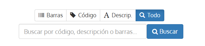 Filtro de búsqueda de artículos avanzada